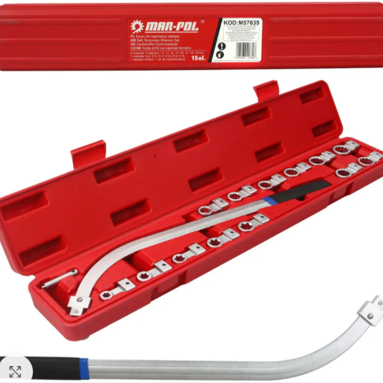 Ключ за ремъчни ролки със сменяеми накрайници 15ч.