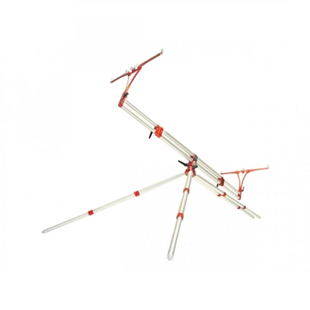 Шаранджийска стойка MECCANICA VADESE NICK REVOLUTION Silver & Red 3 или 4 въдици - Сиво-Червено