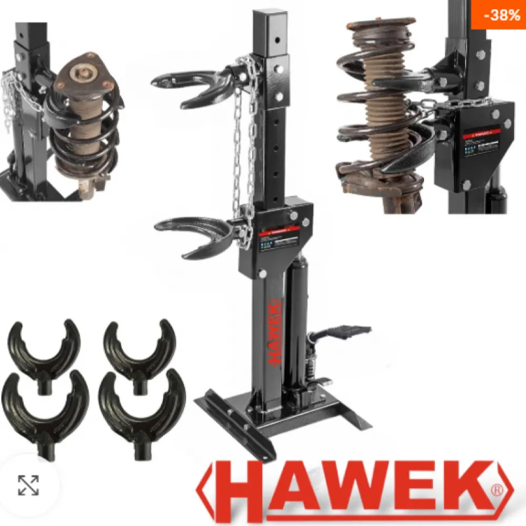 Хидравлична скоба за пружини 1т с лапи полска HAWEK