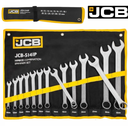 Комплект Звездогаечни Ключове JCB 14 броя10-32мм 5141P