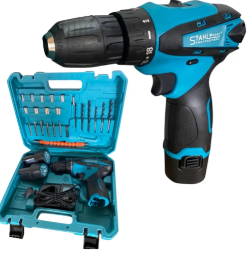 Акумулаторен Винтоверт 24V и Електрически Ъглошлайф 125мми с Регулация На Обороти STAHLMAYER