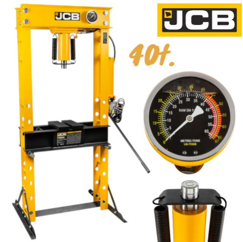 Пневматично – Хидравлична Преса 40 тона с Манометър JCB , TY40001