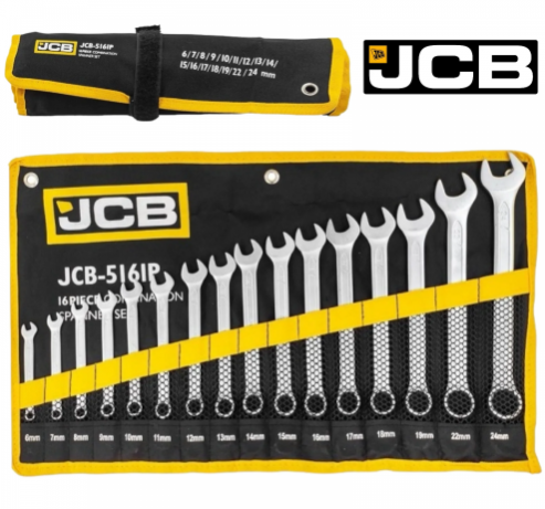 Комплект Звездогаечни Ключове JCB 16 броя 6-24мм 5161P