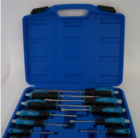 НЕМСКИ KRAFTWELLE Ударна отвертка комплект 12 части в куфар отверки