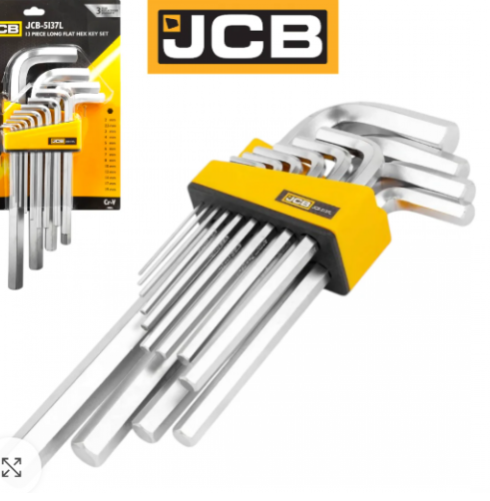 Шестограми Г-образни Удължени 13 части JCB - 5137L шестограм