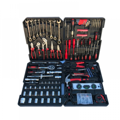 Куфар с инструменти 499 части - тресчотка, ключове, отвертки