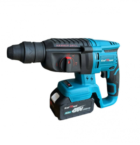 Акумулаторен перфоратор, ъглошлайф 125ММ, гайковерт и винтоверт 36V с 3 бр. батерии 8AH в куфар и зарядно