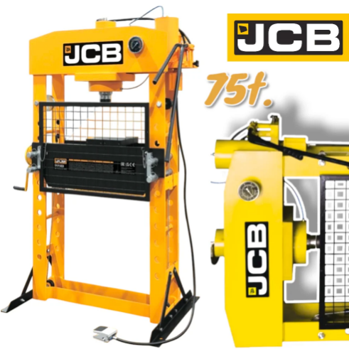 Пневматично – Хидравлична Преса с Манометър 75 тона JCB , TY75021