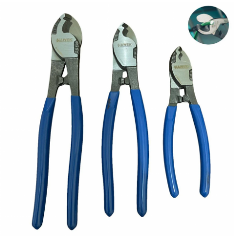 КОМПЛЕКТ КЛЕЩИ ЗА РЯЗАНЕ НА КАБЕЛ 3 БРОЯ – 6″ 8″ и 10″ HAWEK