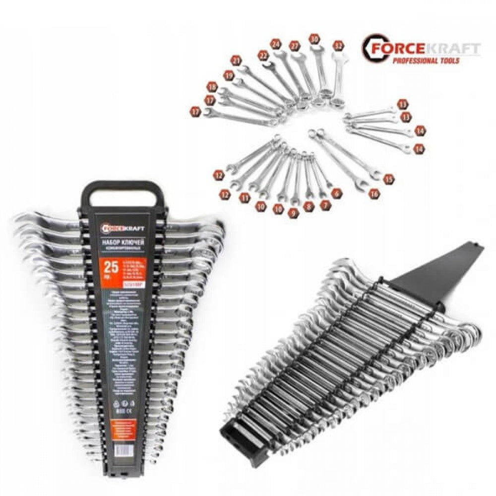 Звездогаечни Ключове FORCE KRAFT 6-32mm- 25 части немски