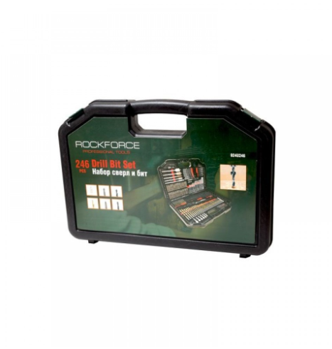 Накрайници RockFORCE 246 части / свредла и битове за гедоре / винтоверт