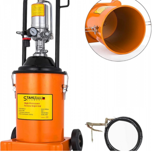 Пневматична мобилна помпа за гресиране STAHLMAYER , 12 л, 300-400 бара