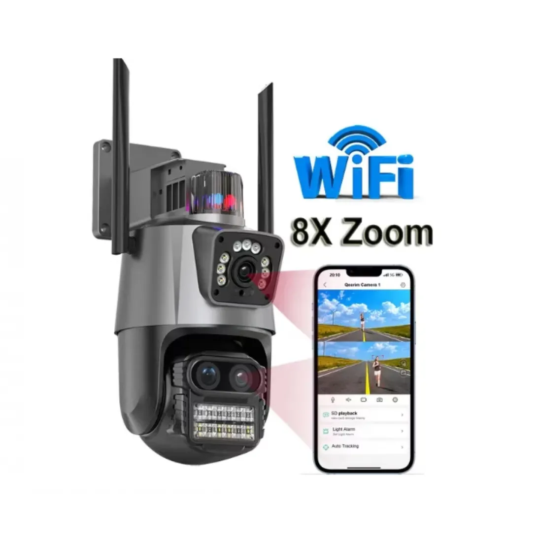 2 БРОЯ БЕЗЖИЧНА WI-FI КАМЕРА P-11 8 X ZOOM