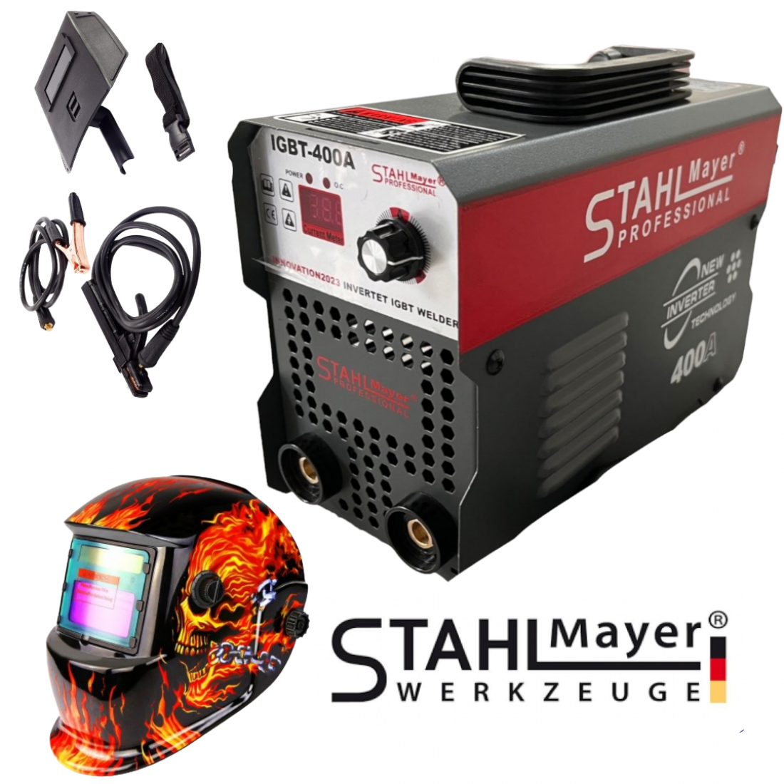 Инверторен Електрожен 400А STAHL MAYER + Подарък Соларна Маска