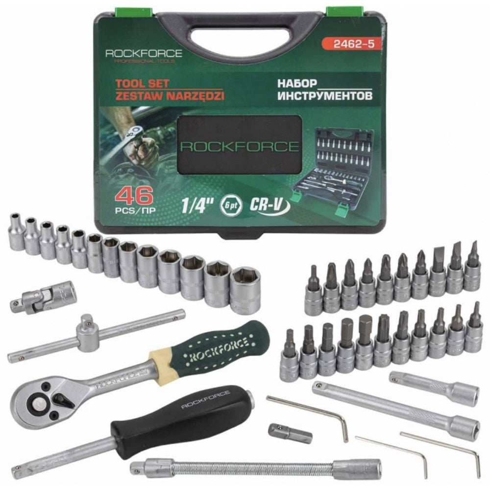 Гедоре 1/4 шестостенен к-т 46части RockForce