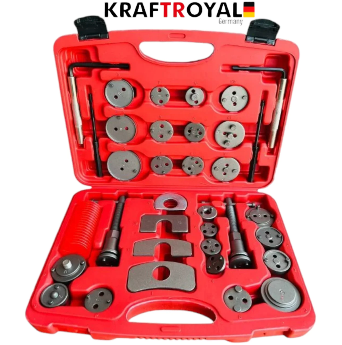 Комплект за Сваляне на Спирачни Цилиндри Смяна на Накладки 35 части KRAFTROYAL Спирачки