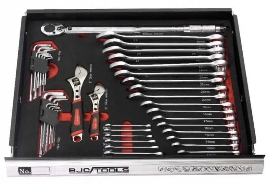 Професионален Шкаф с инструменти за сервиз BJC 7 пълни чекмеджета