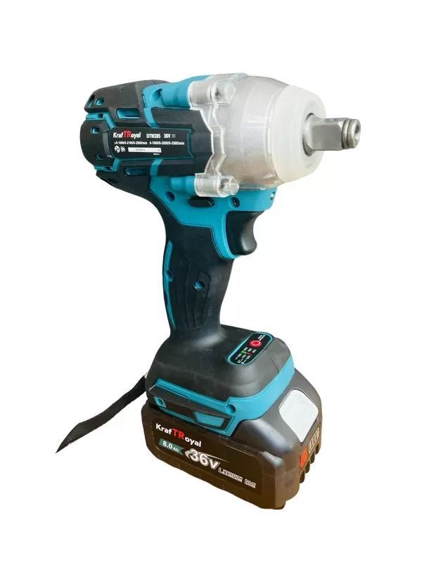 Безчетков Комбиниран Акумулаторен Ударен Гайковерт-Винтоверт KraftRoyal 36V 6Ah 850 N/m