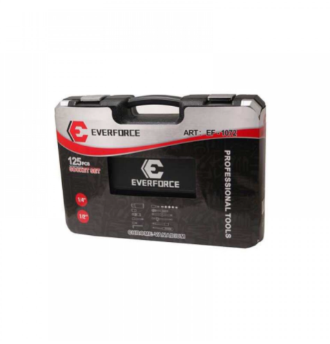 Немски к-т инструменти EverForce 125 части + ключове 8-22мм