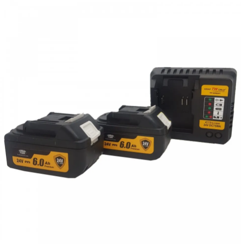 Безчетков Ъглошлайф акумулаторен Kraft 36V + 2 Батерии 8Ah и Зарядно с Куфар