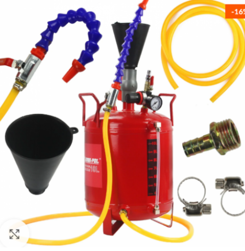 Пневматична система за пълнене (наливане) масло 10литра