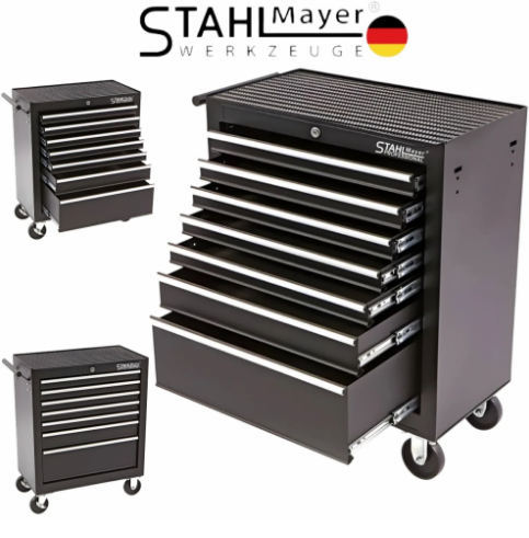 Количка Шкаф За Инструменти с 7 Чекмеджета STAHLMAYER – Eco Празни Чекмеджета за Инструменти