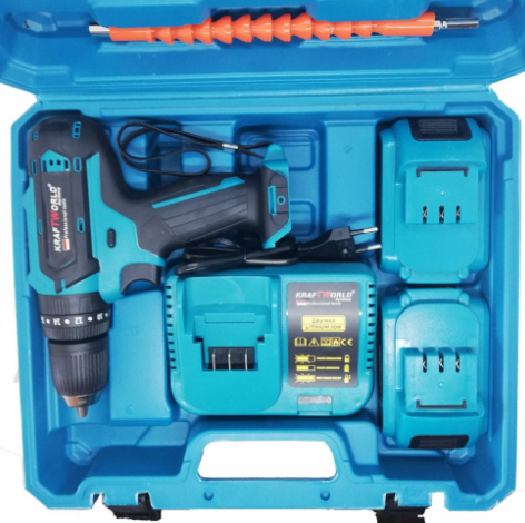 ударен винтоверт + ПОДАРЪК USB Фенер / Бормашина 36V, 6.0 Ah