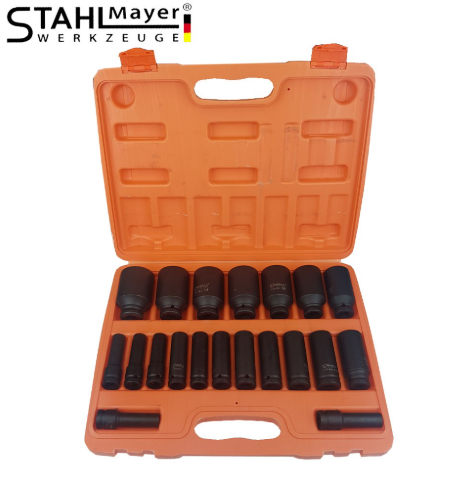 Ударни вложки Stahlmayer 1/2 , 20 бр. ( 10 - 38 )