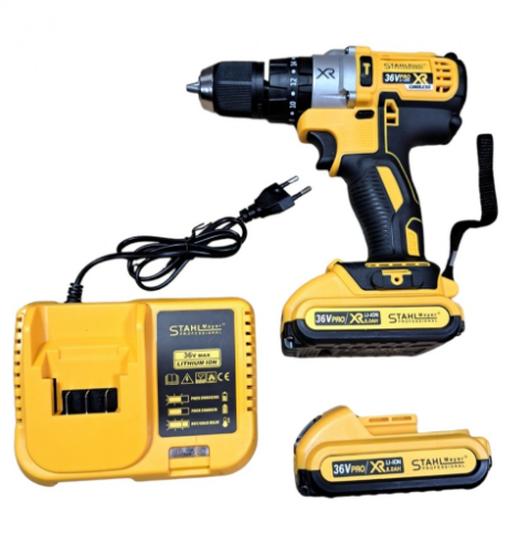 Ударен Винтоверт STAHLMAYER XR PRO 36V,8Ah с 2 батерии