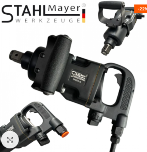 ПНЕВМАТИЧЕН УДАРЕН ГАЙКОВЕРТ С КЪС ШПИНДЕЛ 1"ЦОЛ 3500Nm STAHLMAYER