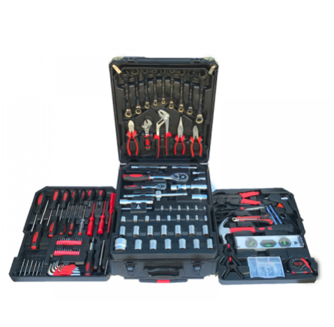 Куфар с инструменти 499 части - тресчотка, ключове, отвертки