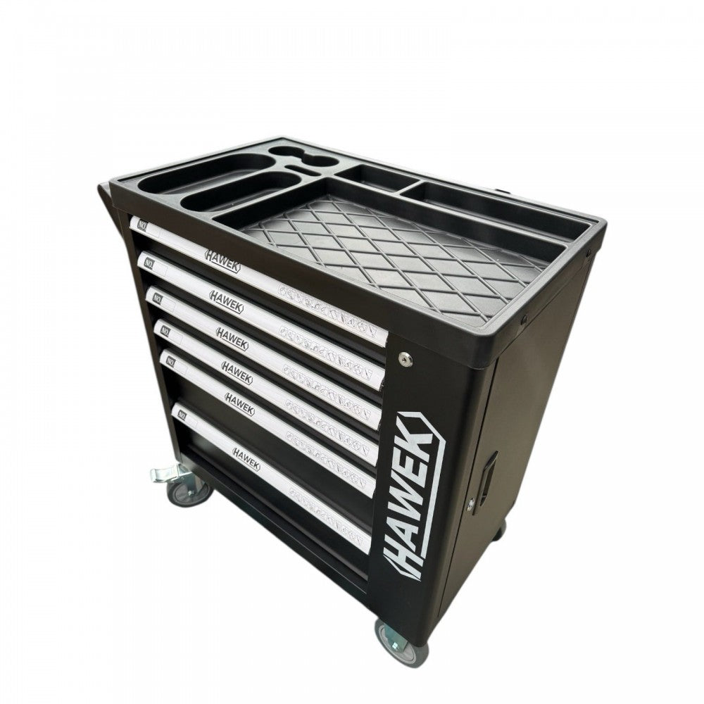 Шкаф с инструменти HAWEK , 6 чекмеджета 4 пълни HW-2055