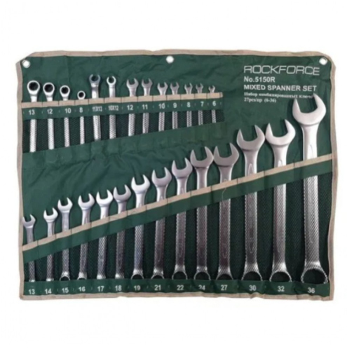 Комбиниран к-т ключюве Rock Force 27 части 6-36мм