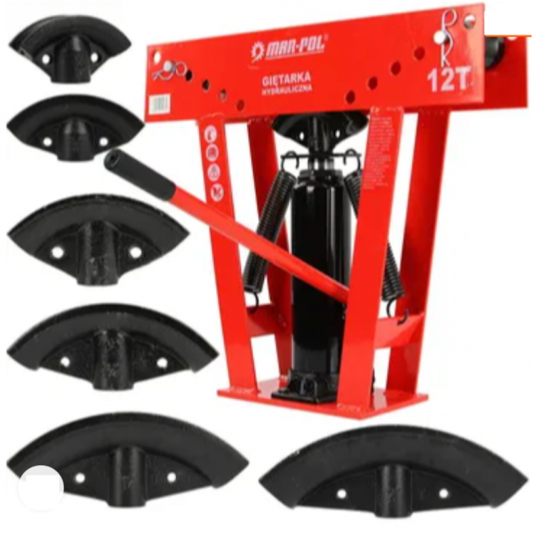 Хидравличен тръбогиб с 6 броя накрайници 12 тона Mar-Pol