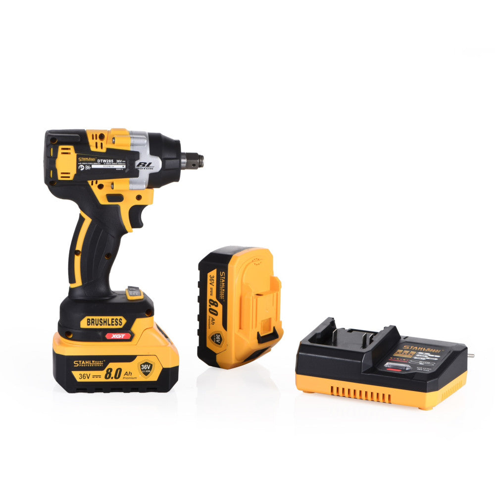 АКУМУЛАТОРЕН УДАРЕН ГАЙКОВЕРТ НА 1/2 И ИМПАКТ. 2V1 STAHLMAYER 36V – 850NM. + 40 ЧАСТИ ИНСТРУМЕНТИ