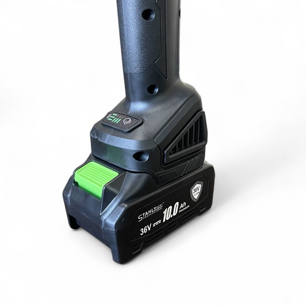 Акумулаторен комплект 4в1 , гайковерт-винтоверт , ъглошлайф , перфоратор 36v 10.0A , STAHLMAYER BLACK PRO