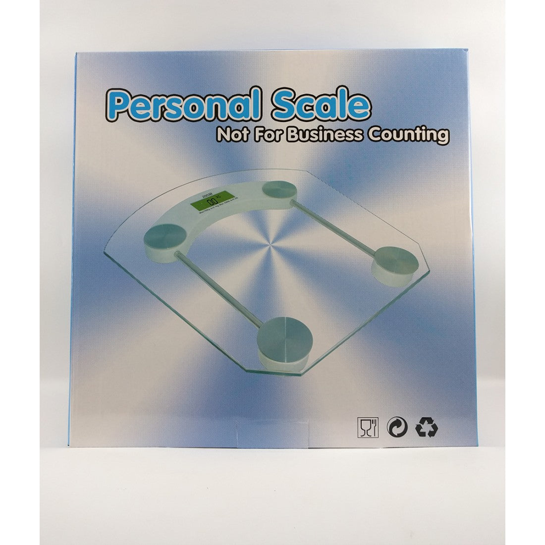 Електронен стъклен кантар за домашна употреба до 180 кг.