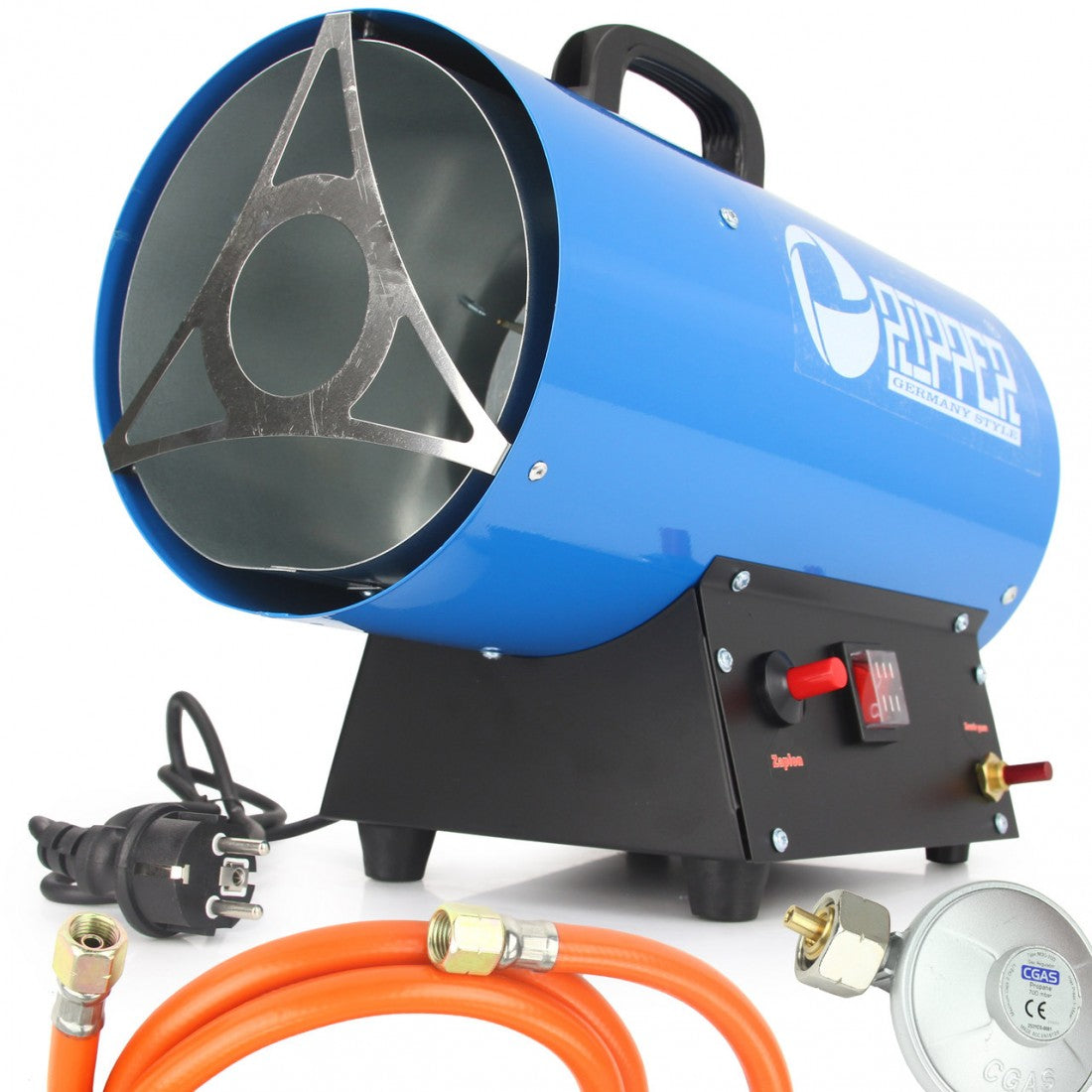 Индустриален газов калорифер с регулатор Ripper 20 kW, 500 m³/h,LPG