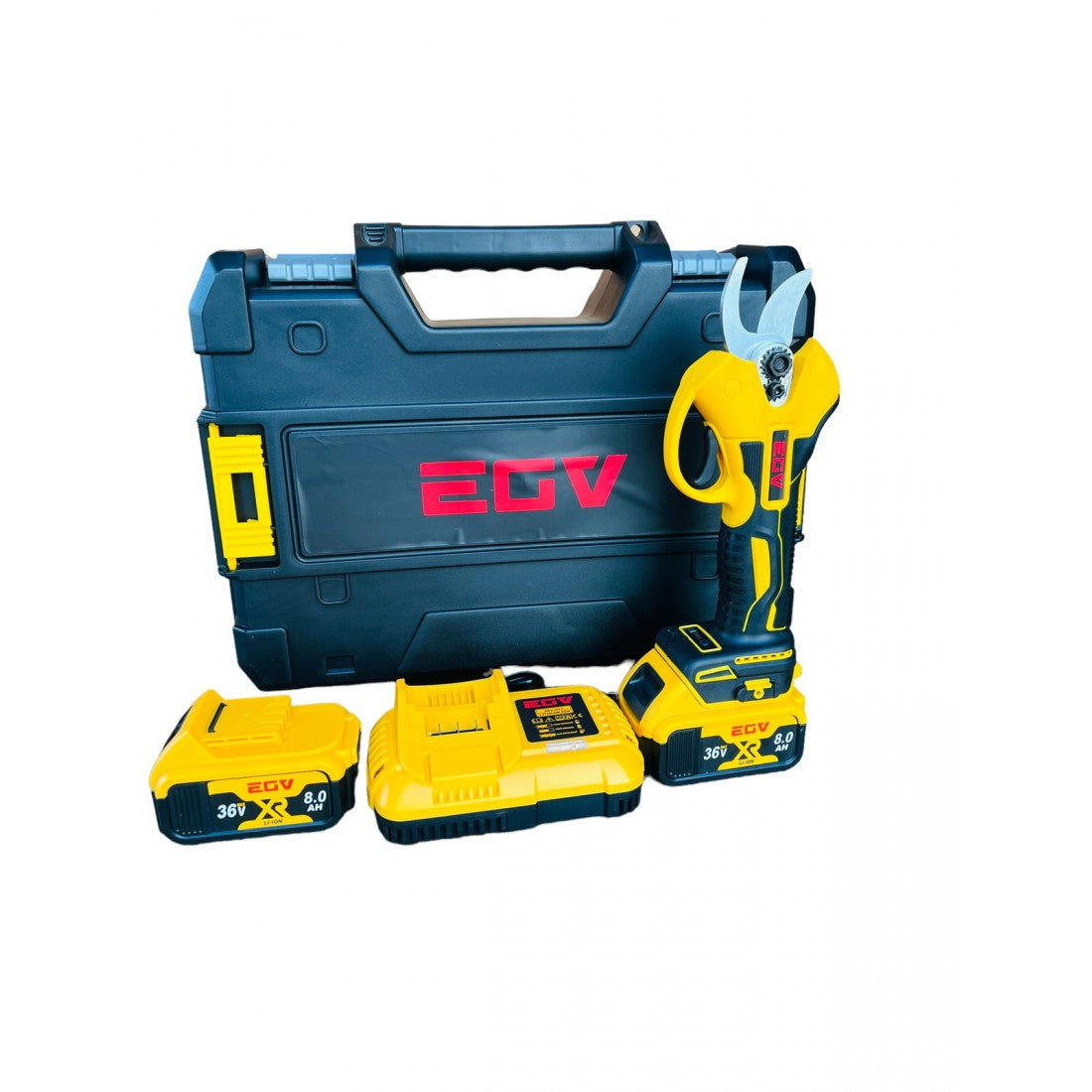 Акумулаторна Лозарска Ножица EGV PRO 36V 8,0AH Градинска Резачка 33мм
