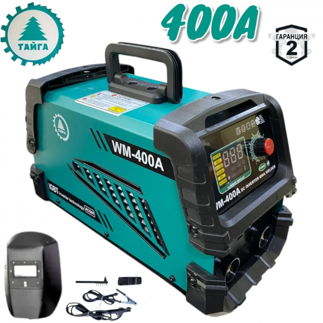 Инверторен Електрожен 400А С Дисплей ТАЙГА голям INVERTER