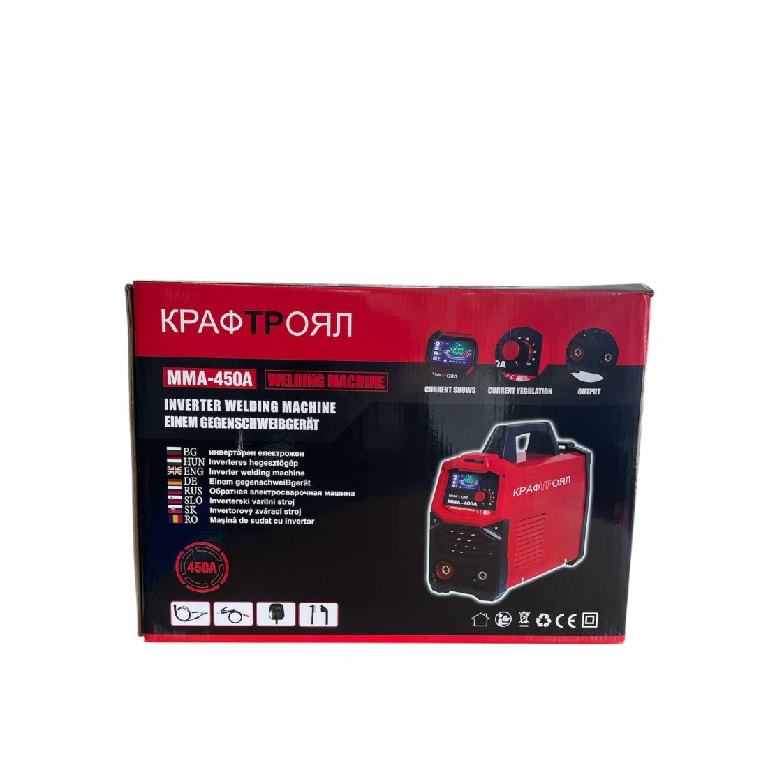 Инверторен Електрожен 450А KRAFT ROYAL Водоустойчив