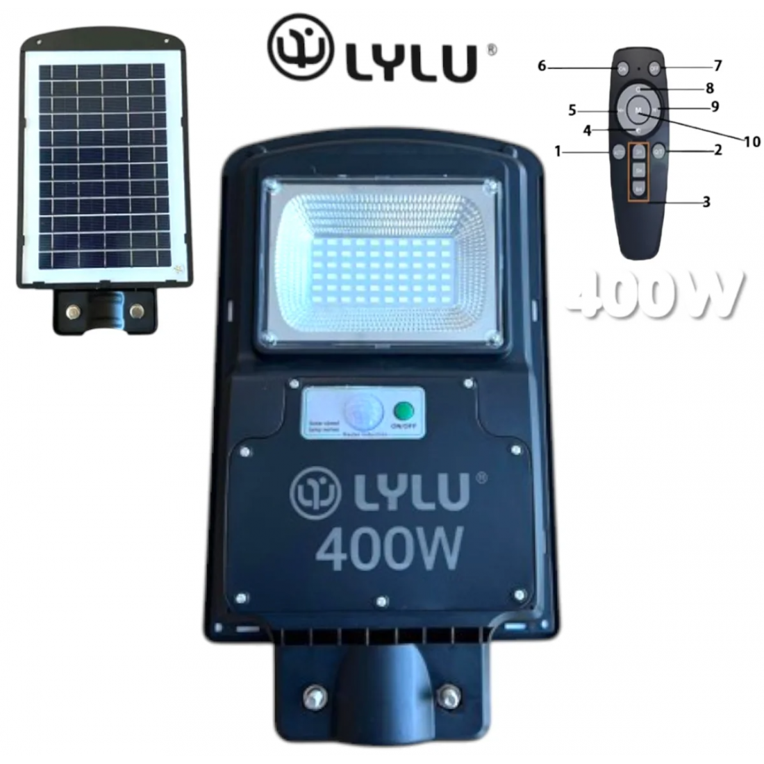 Улична Соларна LED Лампа LYLU Прожектор 400W с дистанционно