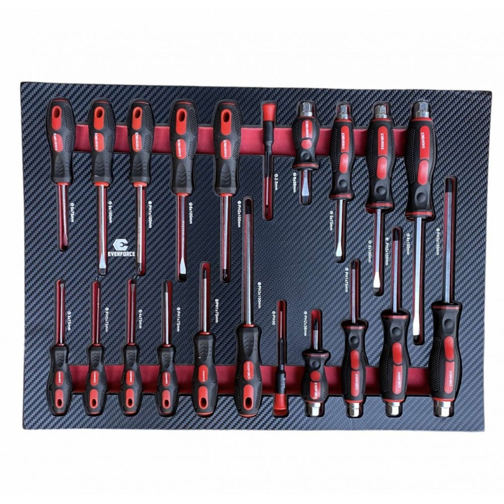 Шкаф с инструменти EVERFORCE със 7 чекмеджета и отделение за закачане на инструменти