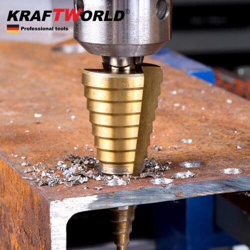Конусни свредла стъпаловидни Kraft 4-32, 4-20, 4-12 бургии