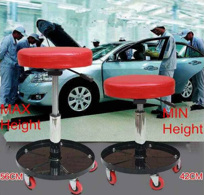 Автомонтьорски стол с поставка за инструменти