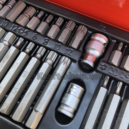 Накрайници за гедоре KraftRoyal 41 части - еврейска звезда