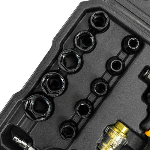 Пневматичен Ударен Гайковерт с вложки 9-27мм JCB 1/2″ 1200Nm JCB- RP9515 KIT